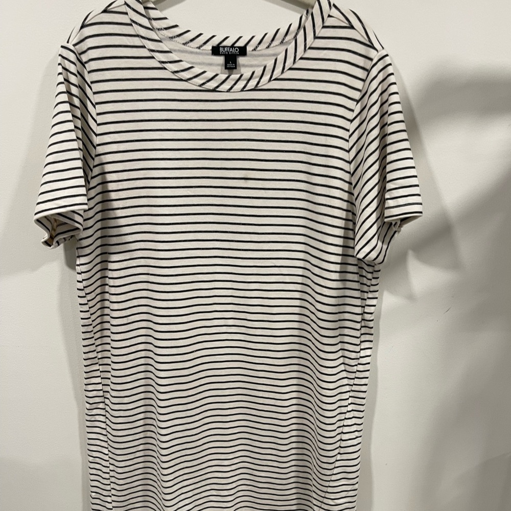 Buffalo David Bitton Black and White Striped Dress